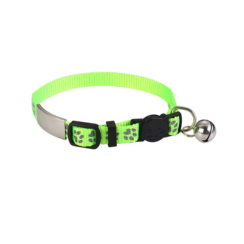 Kattenhalsband gegraveerd met naam en telefoonnummer