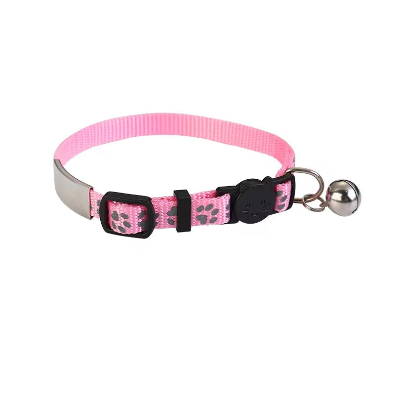 Kattenhalsband gegraveerd met naam en telefoonnummer