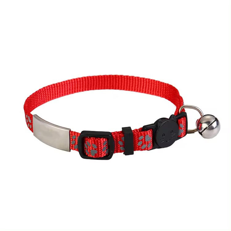 Kattenhalsband gegraveerd met naam en telefoonnummer