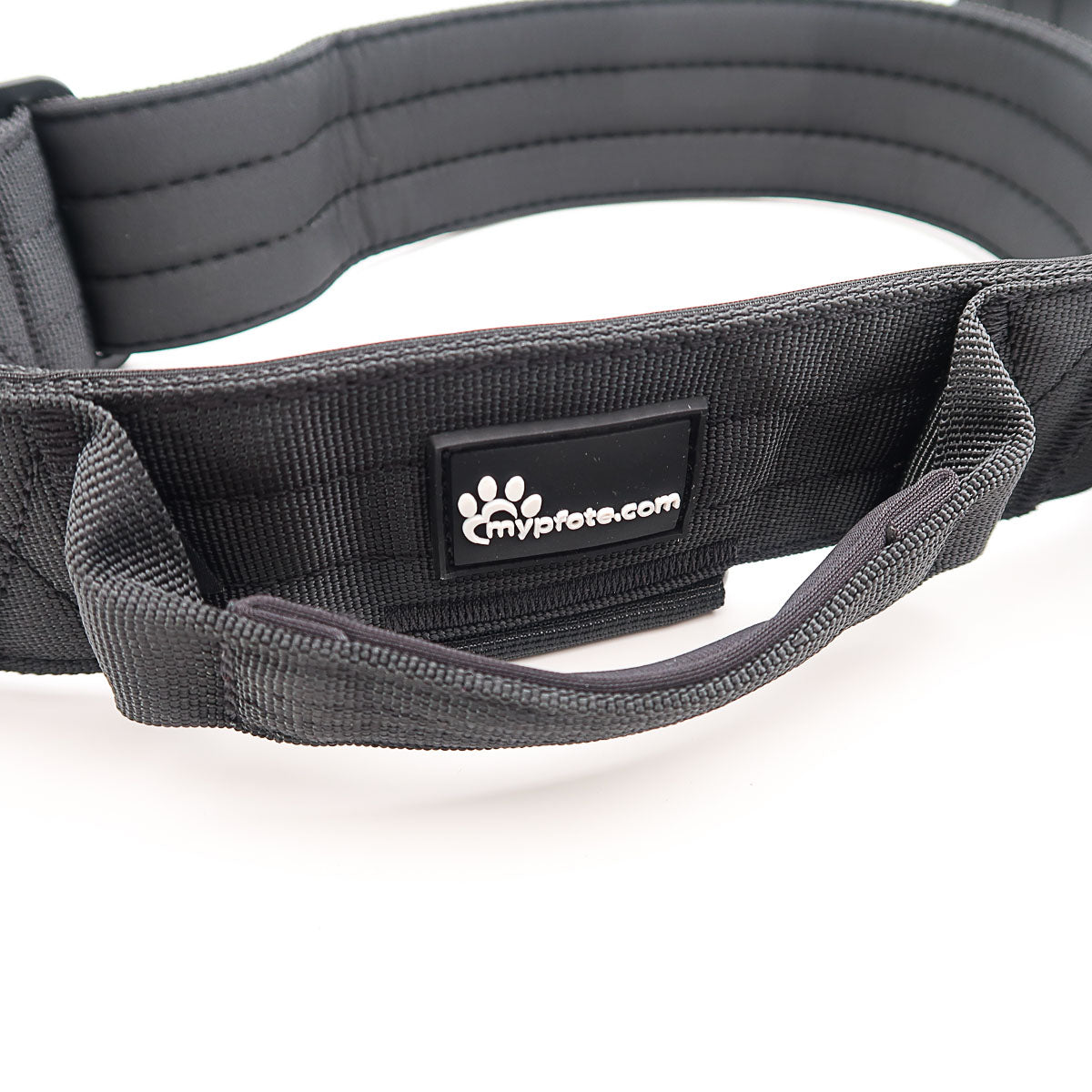 Tactische hondenhalsband voor grote honden gegraveerd met naam