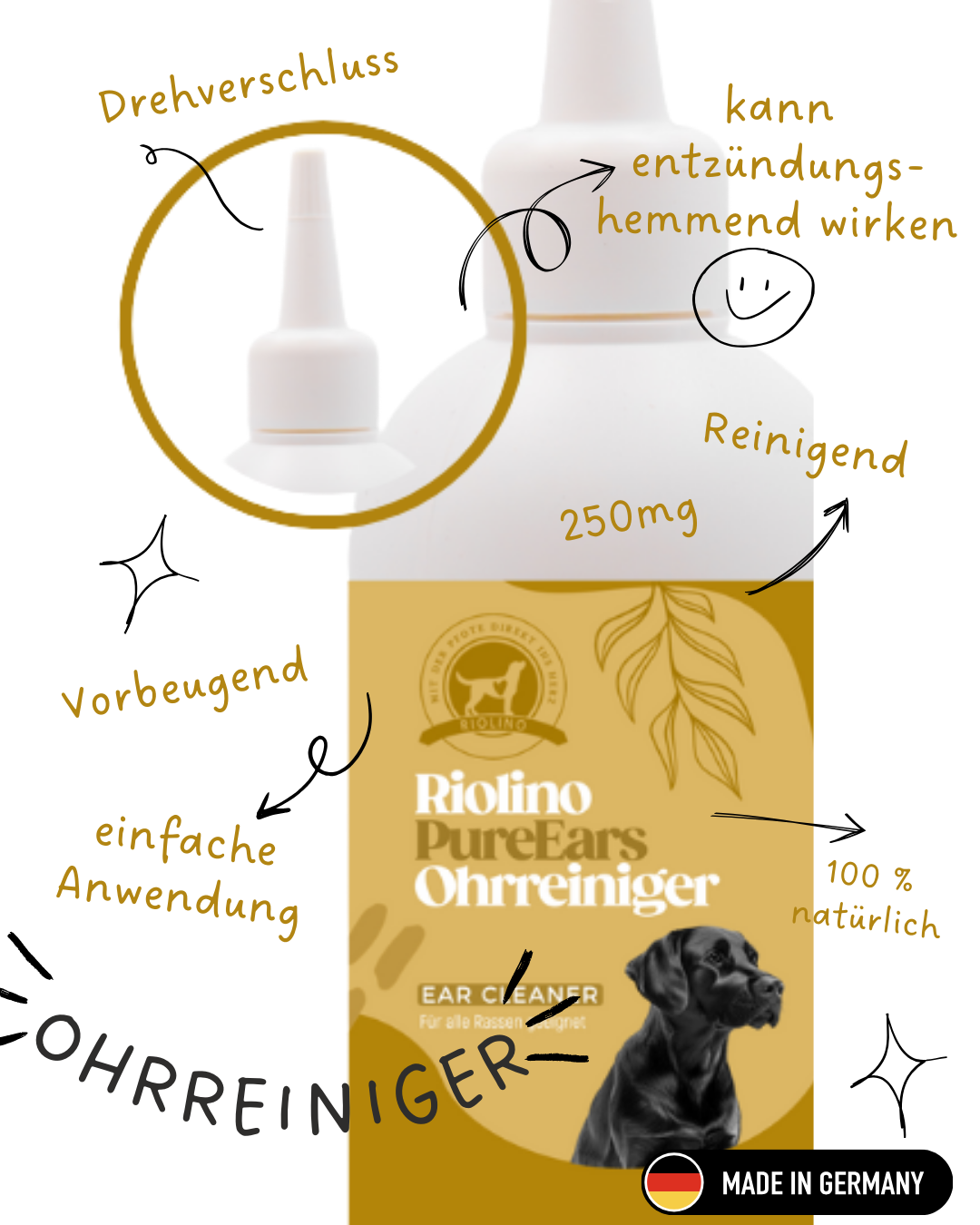 Riolino PureEars- Zachte reiniging voor gevoelige oren