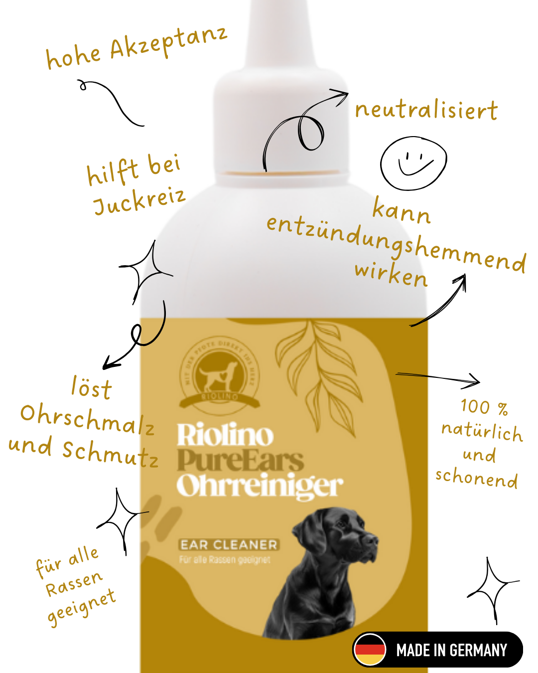 Riolino PureEars- Zachte reiniging voor gevoelige oren