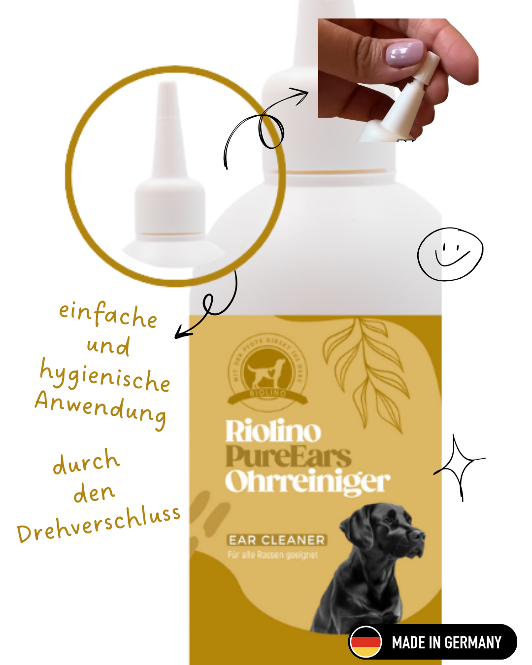 Riolino PureEars- Zachte reiniging voor gevoelige oren