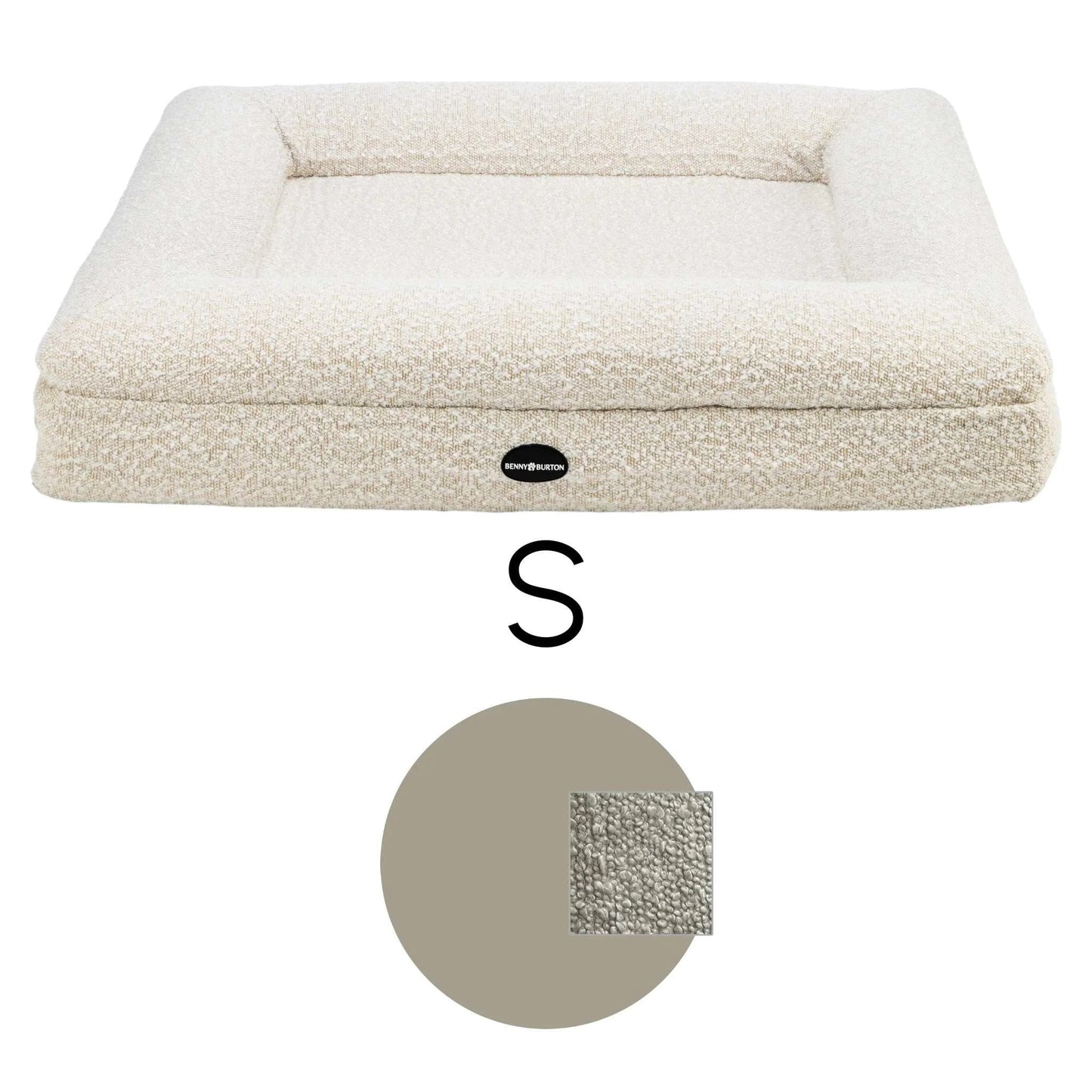 Hondenbed Barklay maat S met Bouclé hoes