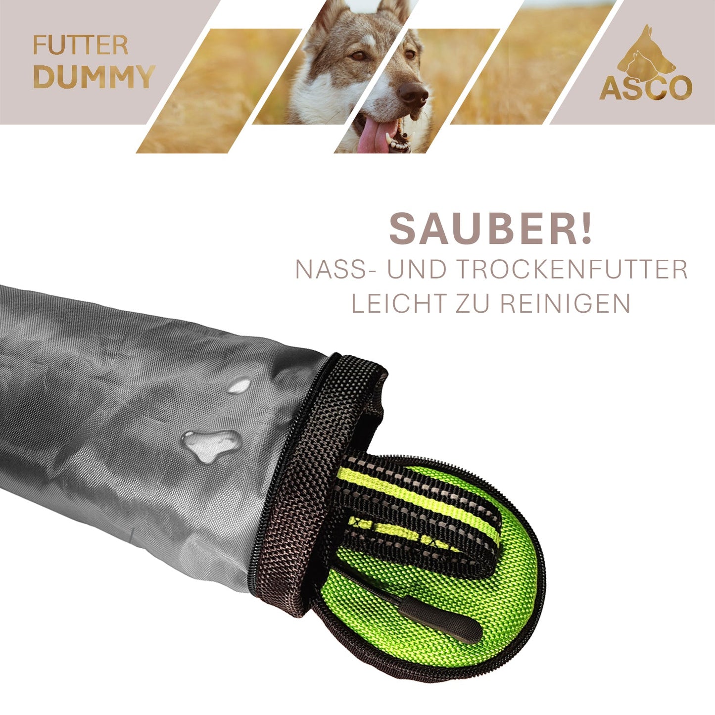 ASCO hondendummy - apporteer- en snackdummy (21x7 cm)