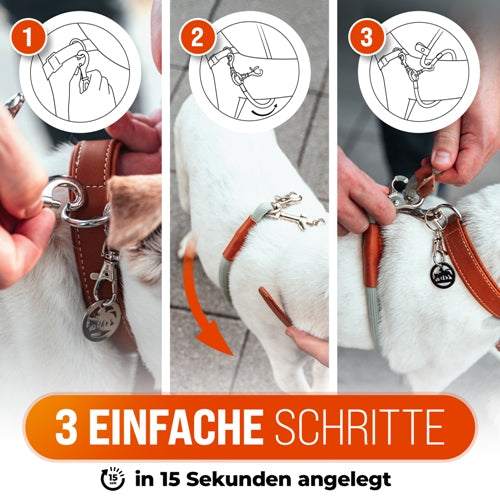 LeichtLaufLeine® korte lijn en oefenlijn voor betere lijnbegeleiding