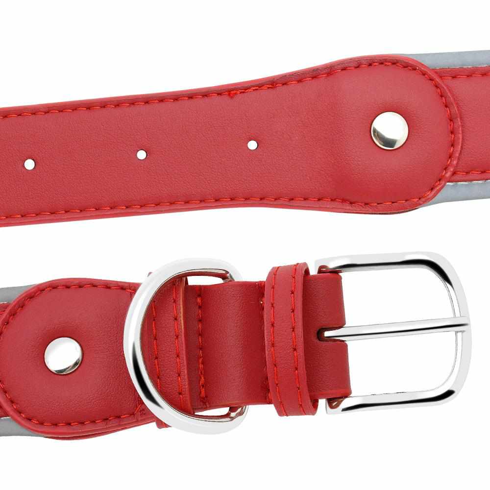 Extra breites personalisiertes Hundehalsband mit reflektierendem Rand