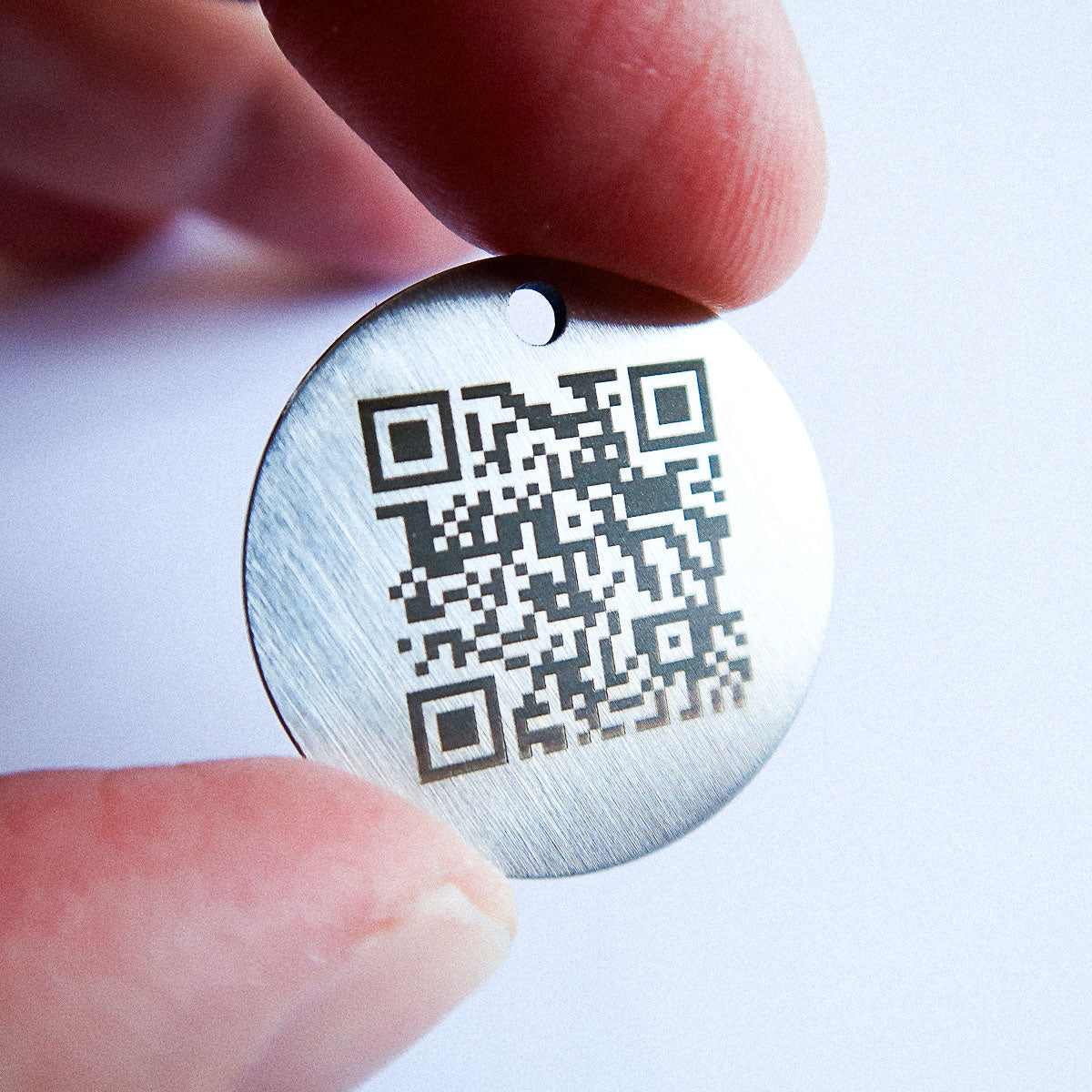 SOS hondenpenning met gegraveerde QR code en naam / telefoon / Tasso