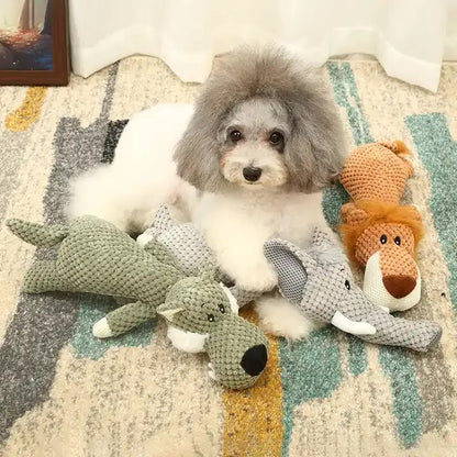 Schattig hondenspeeltje, knuffel, aportier speeltje met piepfunctie