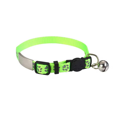 Leren halsband met naam voor katten Leren halsband met naam voor katten
