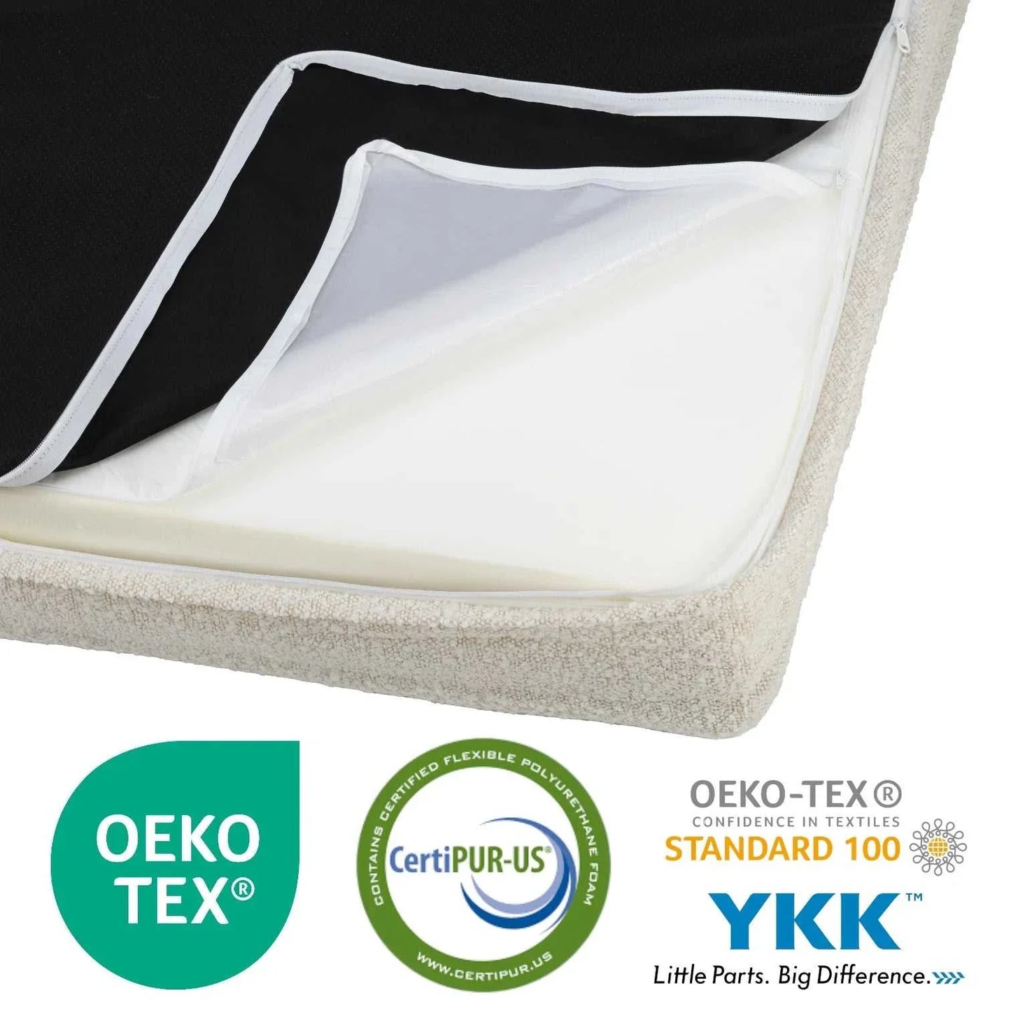Hondenbed Barklay maat S met Bouclé hoes 