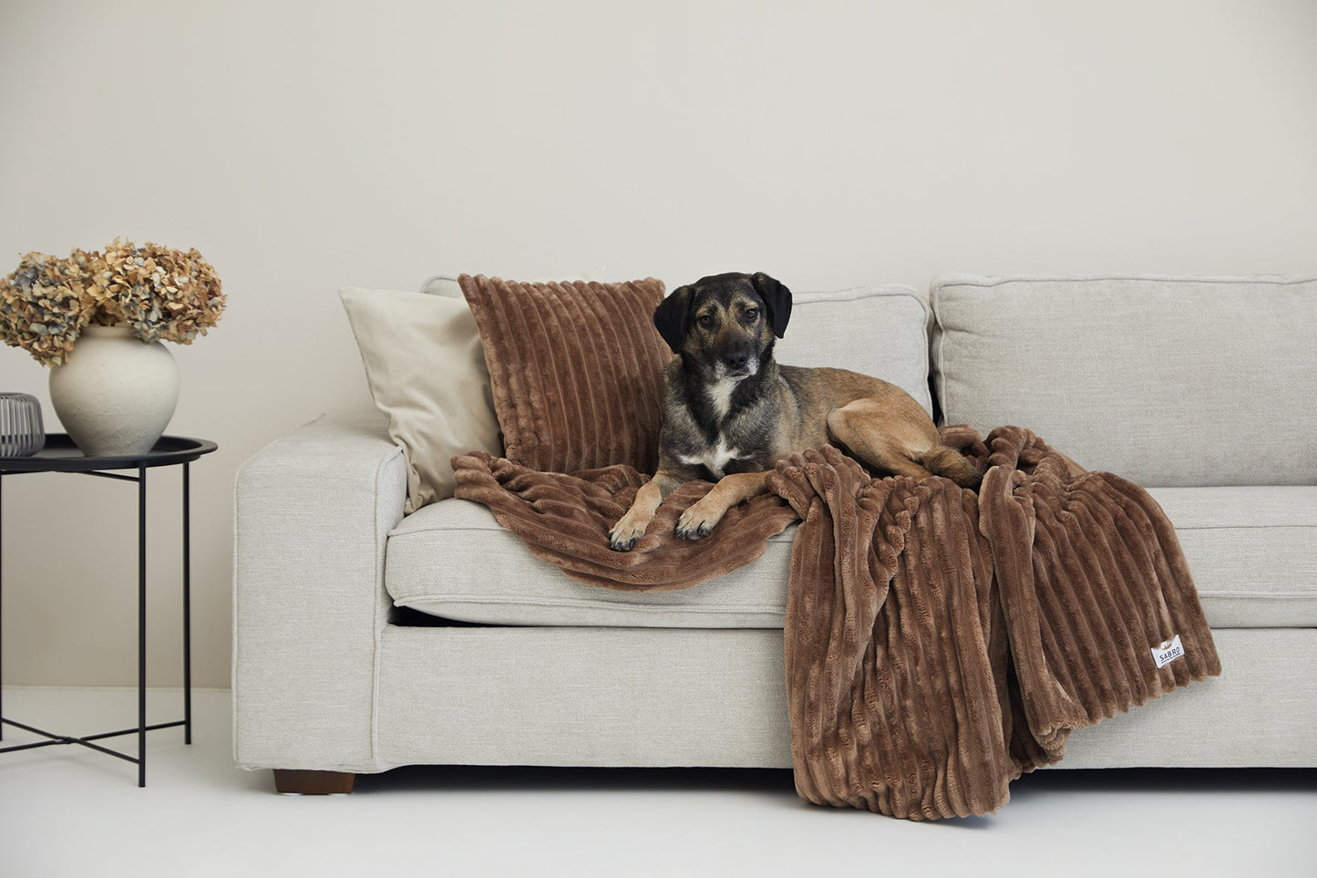 Knuffeldeken VÄRME Brede rib 