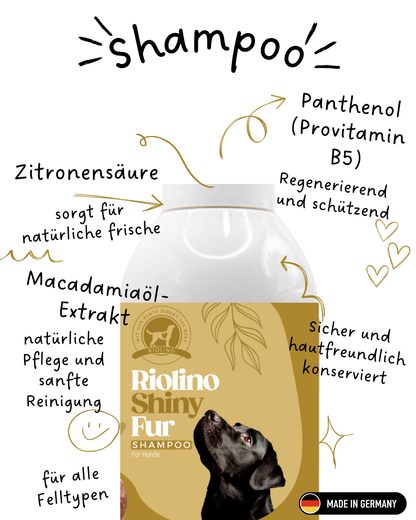 Riolino Shiny Fur Shampoo - Milde verzorging voor een glanzende vacht