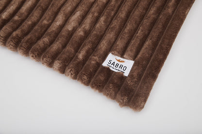 Knuffeldeken VÄRME Brede rib 