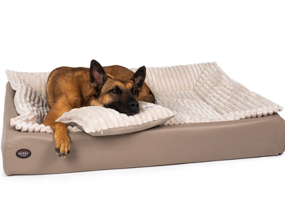All-In Relax Bundle | KUDDE Hundebett + Einlage & Kissen