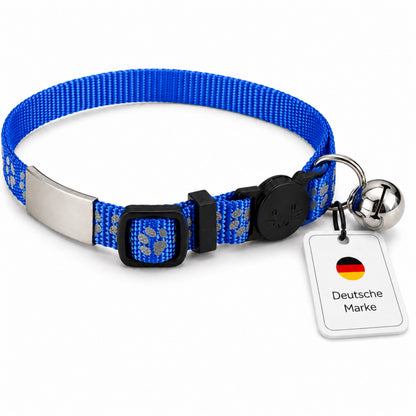 Kattenhalsband gegraveerd met naam en telefoonnummer