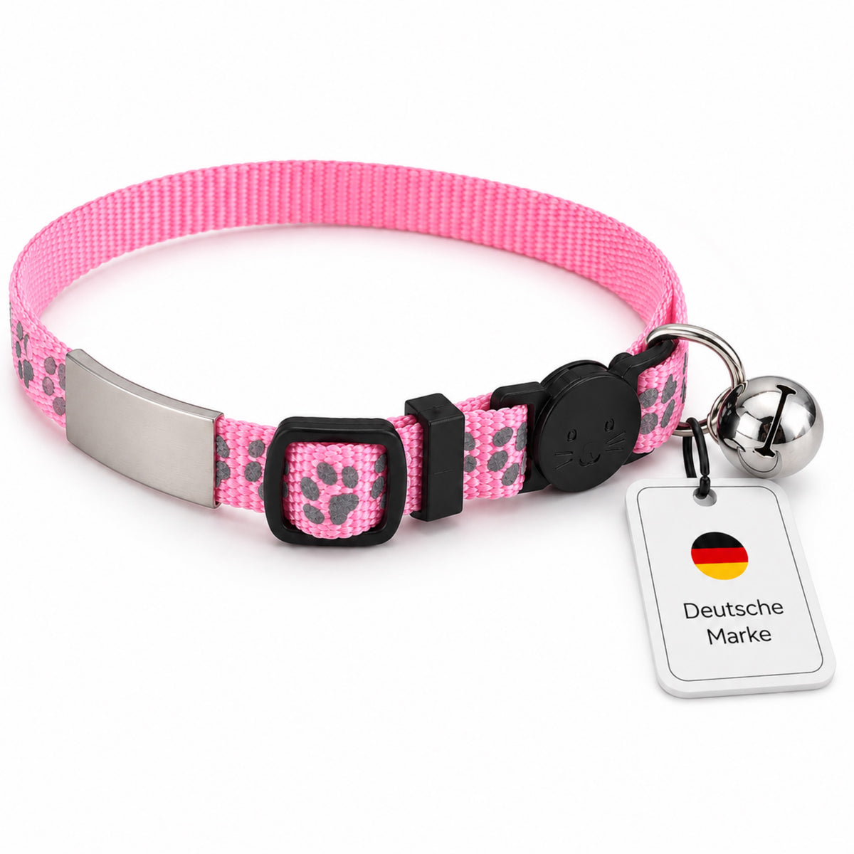 Kattenhalsband gegraveerd met naam en telefoonnummer