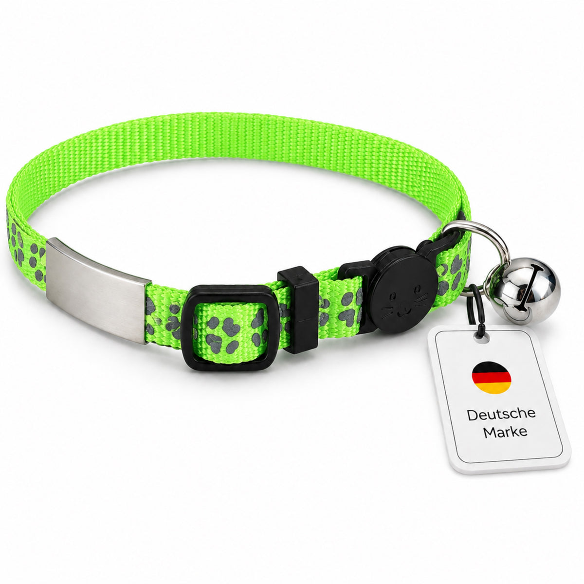 Kattenhalsband gegraveerd met naam en telefoonnummer