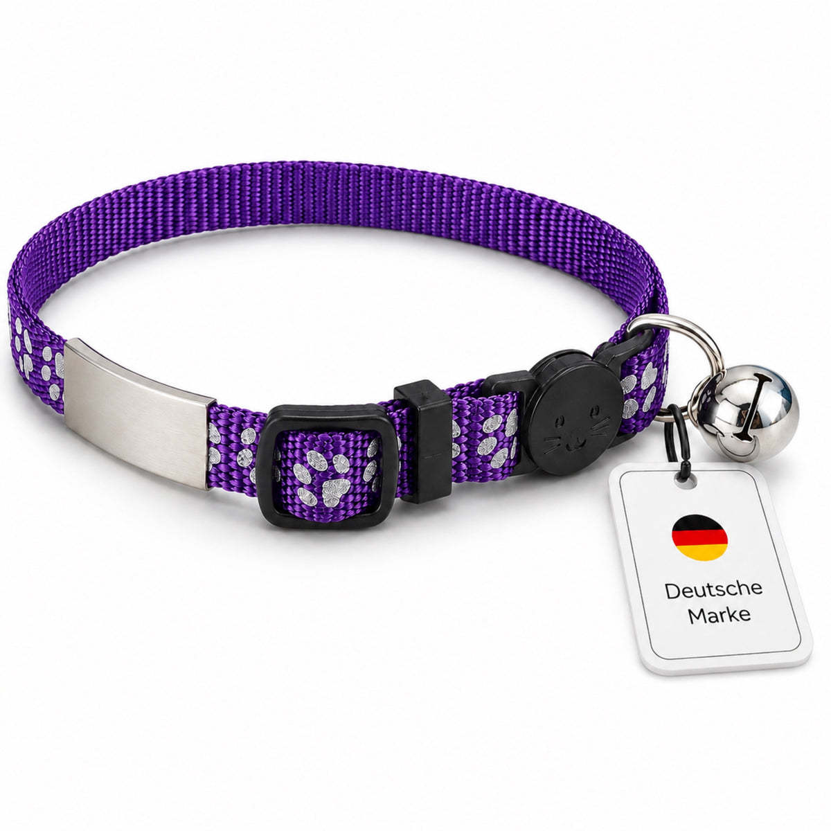 Kattenhalsband gegraveerd met naam en telefoonnummer