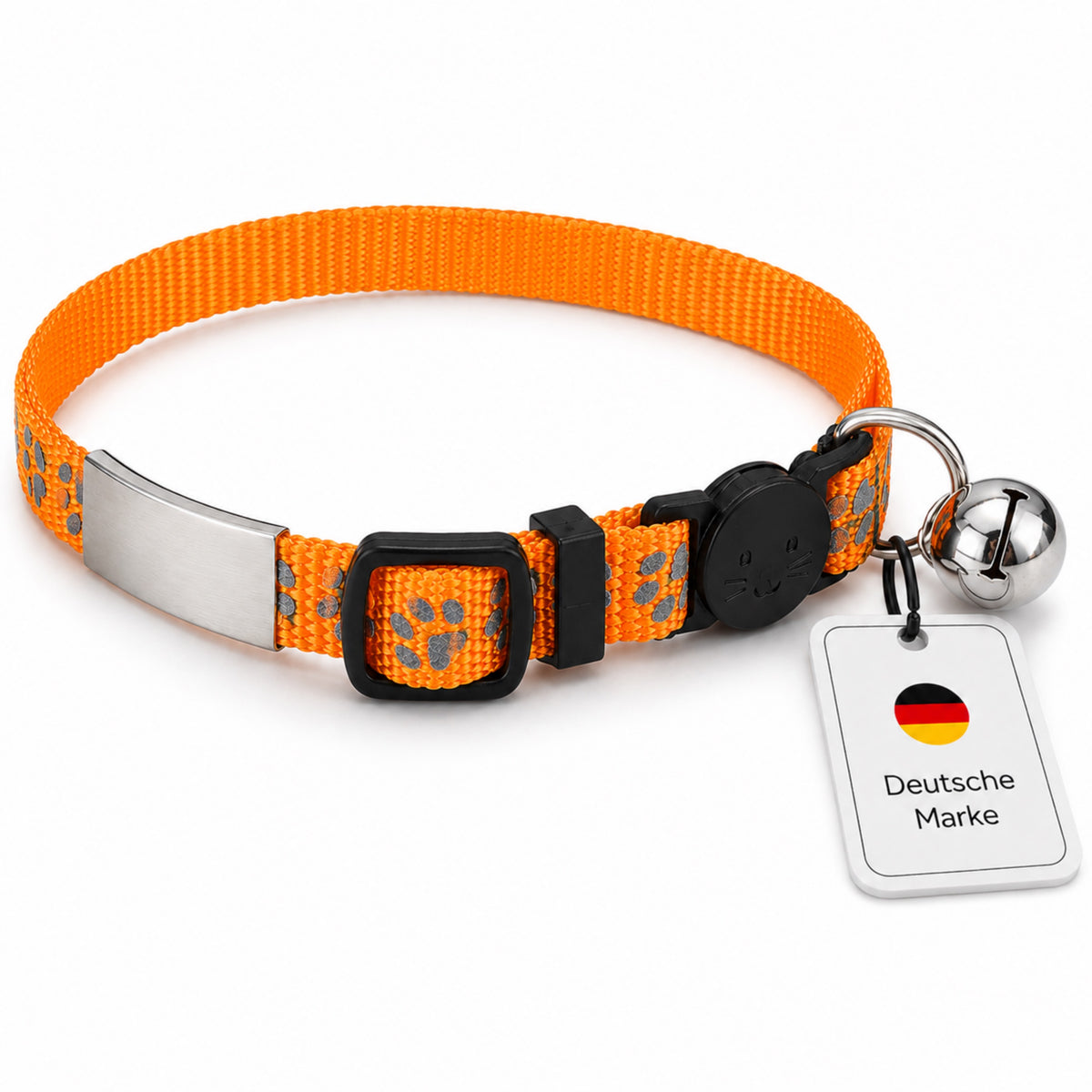 Kattenhalsband gegraveerd met naam en telefoonnummer