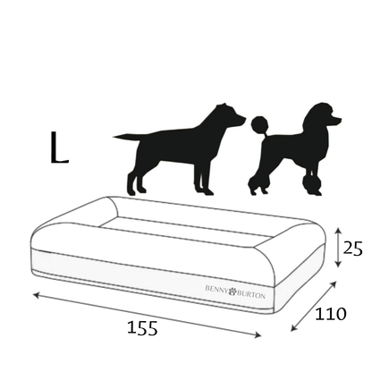 Hondenbed Barklay maat L met bouclékussenhoes 