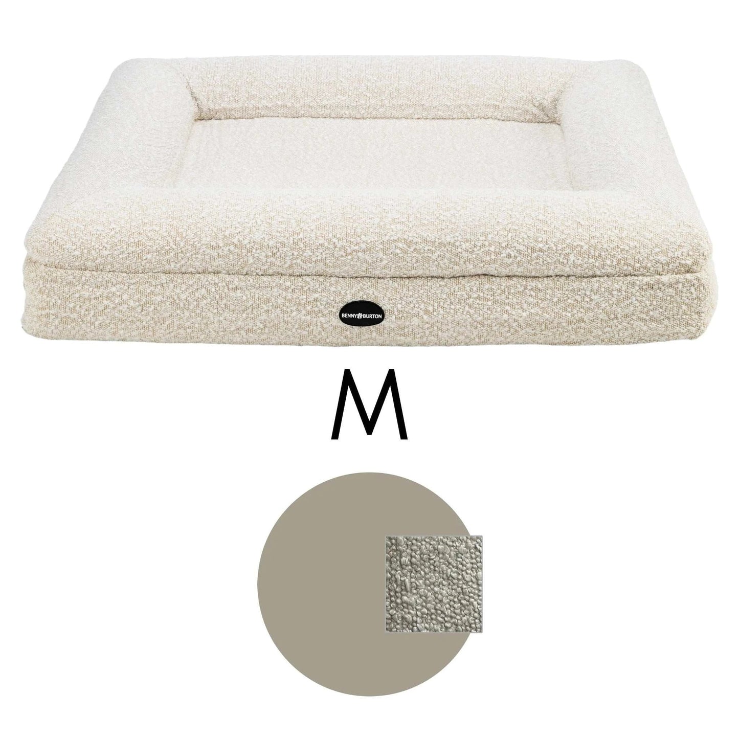 Hondenbed Barklay maat M met bouclékussen 