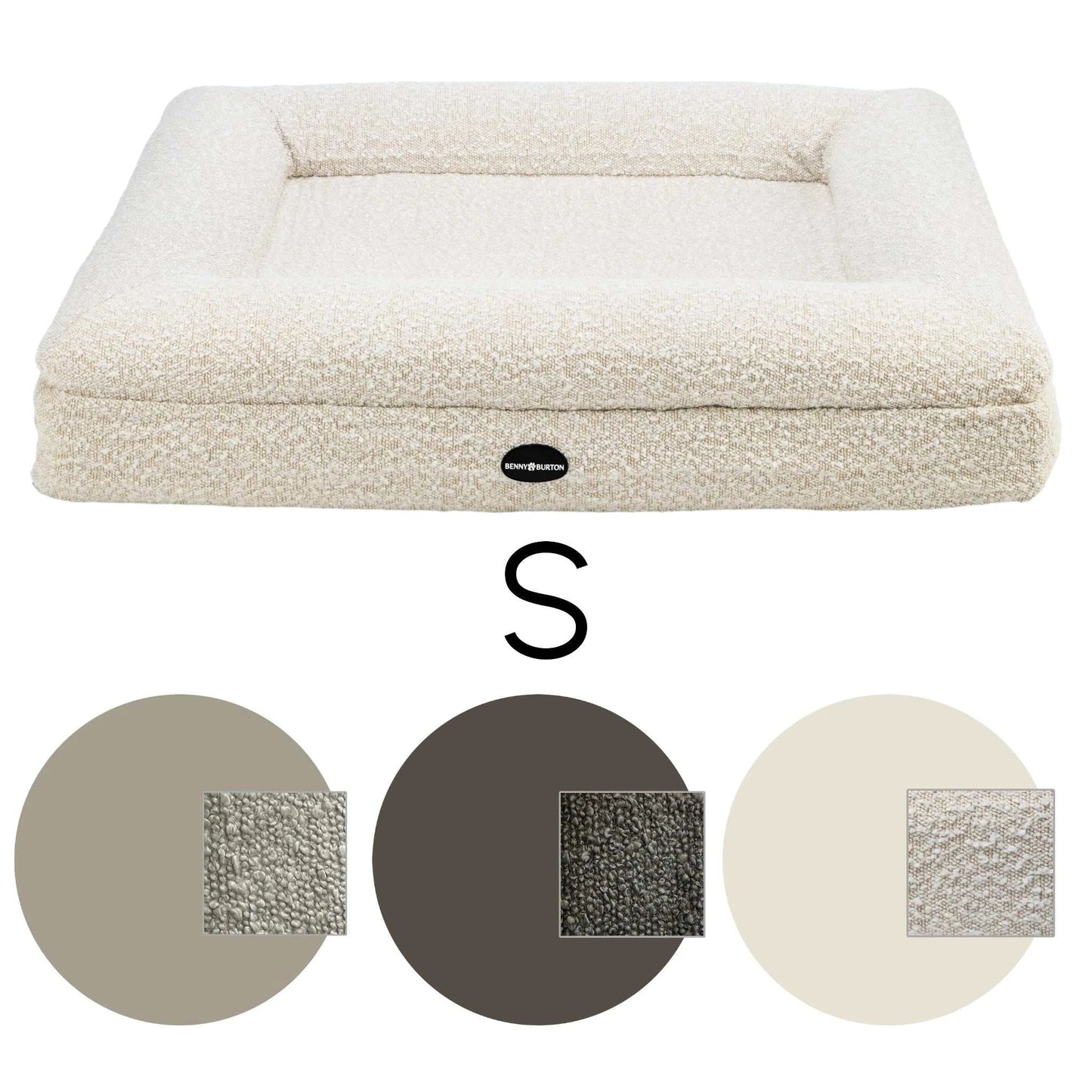 Hondenbed Barklay maat S met Bouclé hoes 
