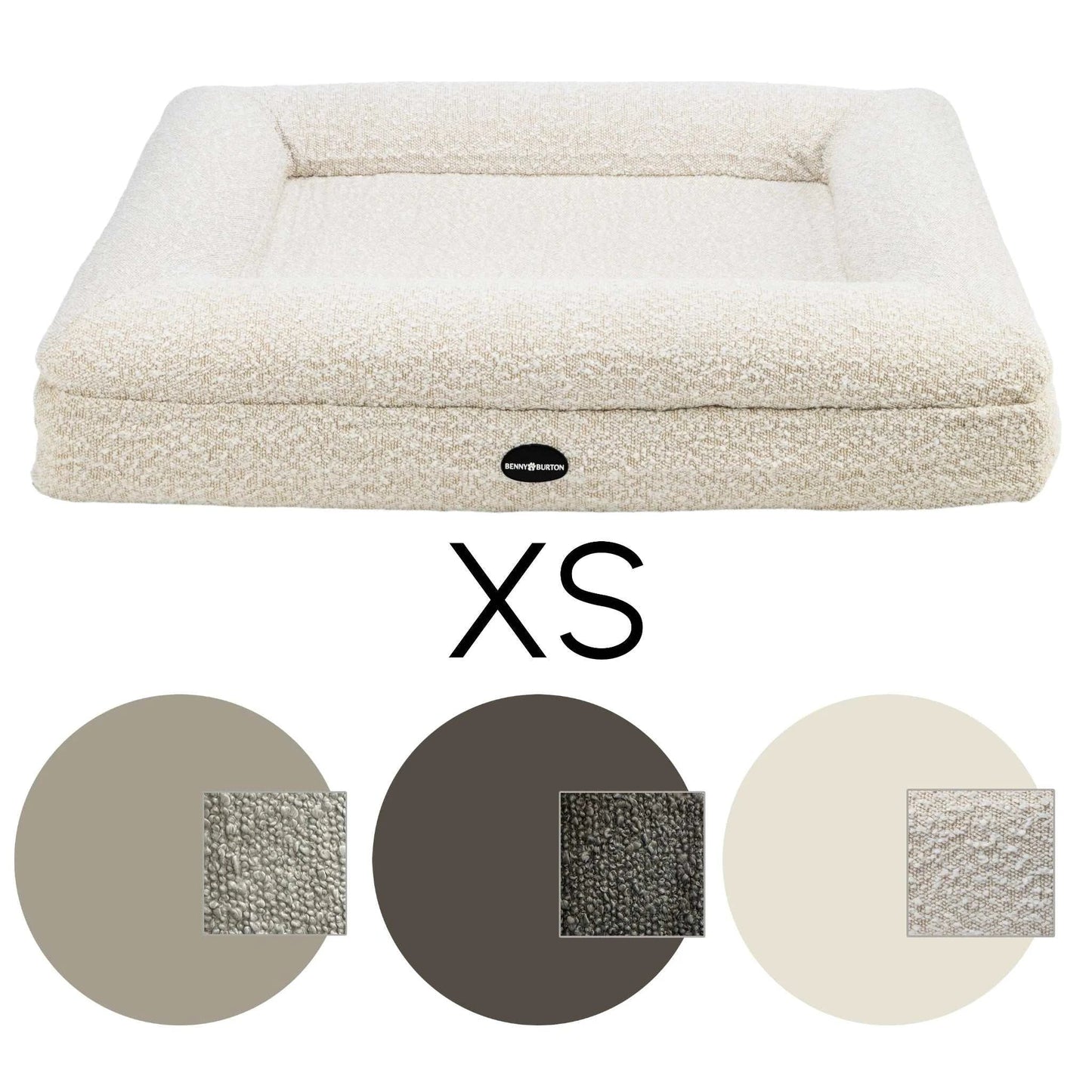 Hondenbed Barklay maat XS met Bouclé hoes 