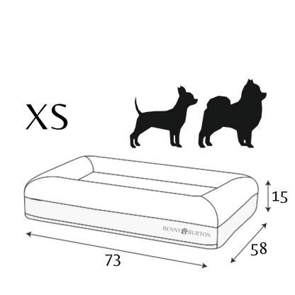 Hondenbed Barklay maat XS met Bouclé hoes 