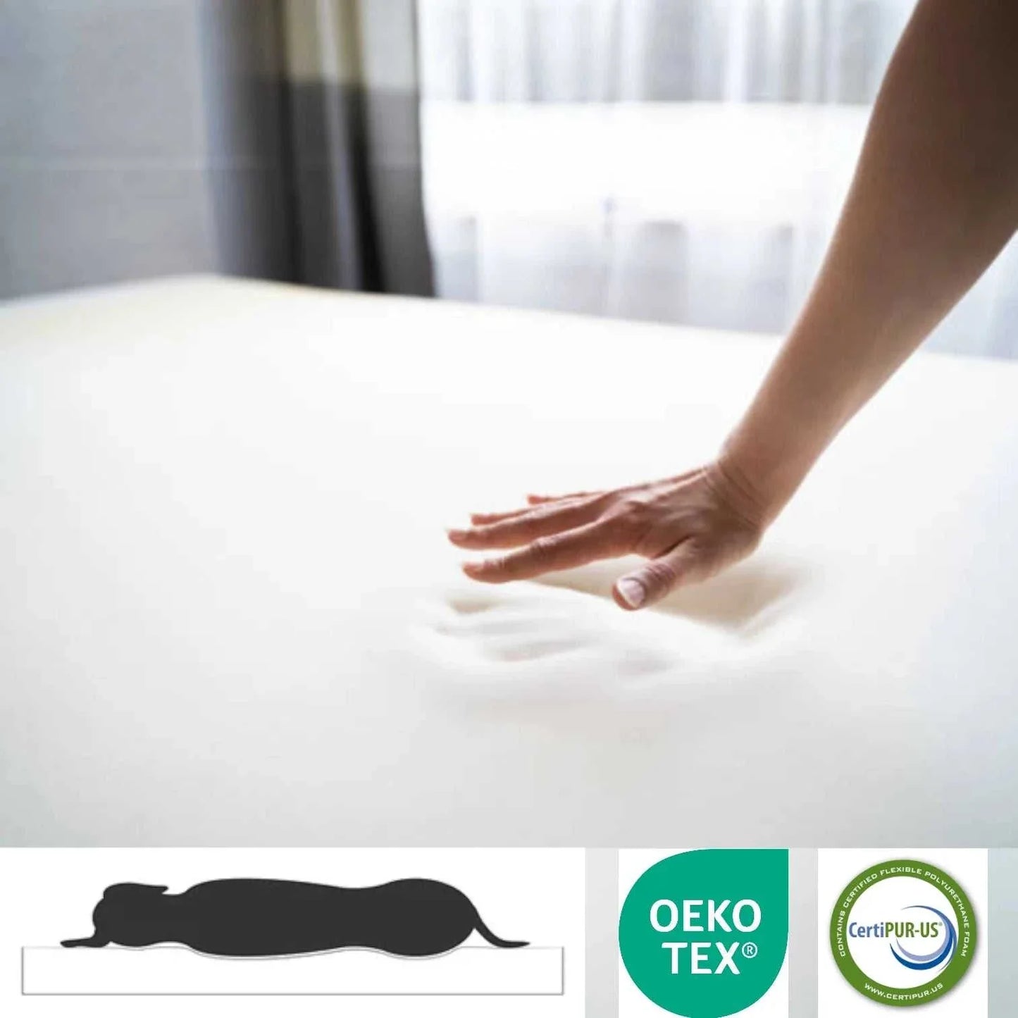 Hondenbed Barklay maat S met Bouclé hoes 