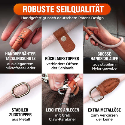 LeichtLaufLeine® korte lijn en oefenlijn voor betere lijnbegeleiding 