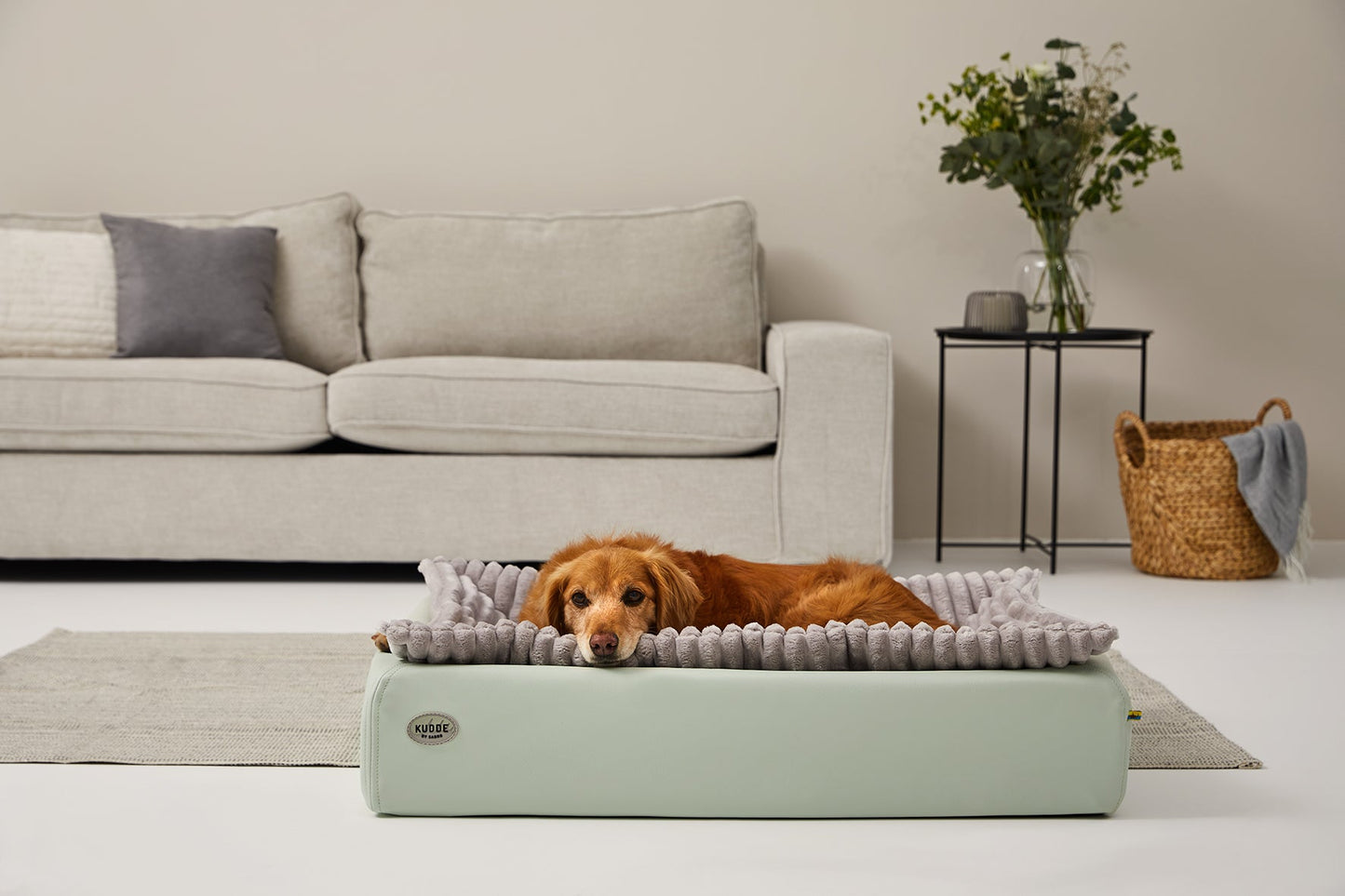 Hondenbed KUDDE Pastel Kunstleer 