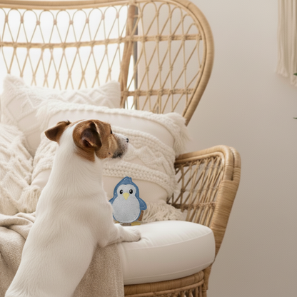 BUDDY. Hondenspeelgoed van leer "Kleine Pinguïn" 
