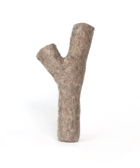 BUDDY. Hondenspeelgoed van wolvilt "Stok" 